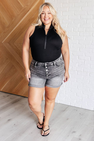 Higher and Higher Ribbed Zip Up Bodysuit-Bodysuits-Ave Shops-Motis & Co Boutique, Women's Fashion Boutique in Carthage, Missouri