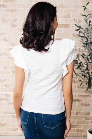 Highest Praise Ruffle Sleeve Blouse-Tops-Ave Shops-Motis & Co Boutique, Women's Fashion Boutique in Carthage, Missouri