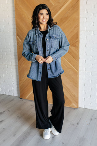 Hilary Wide Leg Jumpsuit in Black-Jumpsuits & Rompers-Ave Shops-Motis & Co Boutique, Women's Fashion Boutique in Carthage, Missouri