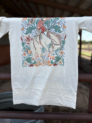 XOXO Western Bronc Graphic Tee-Graphic Tees-XOXO ART & Co-Motis & Co Boutique, Women's Fashion Boutique in Carthage, Missouri