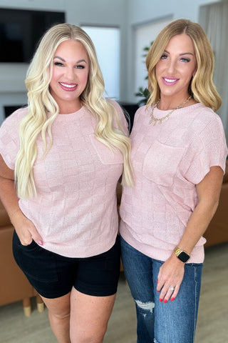 Checkmate Cap Sleeve Sweater-Tops-Ave Shops-Motis & Co Boutique, Women's Fashion Boutique in Carthage, Missouri