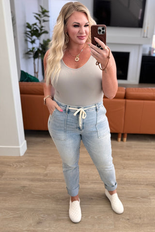 Judy Blue Cooper High Rise Vintage Denim Jogger-Joggers-Ave Shops-Motis & Co Boutique, Women's Fashion Boutique in Carthage, Missouri