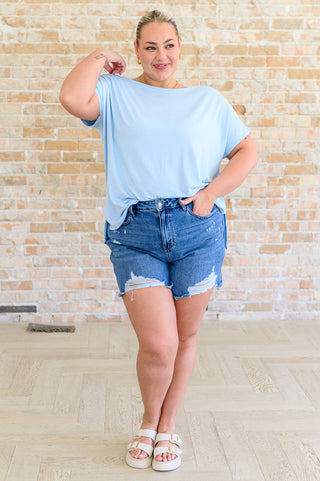 I'll Fly Away Round Neck Relaxed Top-Tops-Ave Shops-Motis & Co Boutique, Women's Fashion Boutique in Carthage, Missouri