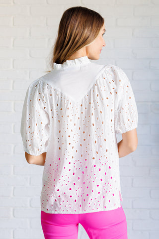 I'll Let You Know Eyelet Lace Blouse-Blouses-Ave Shops-Motis & Co Boutique, Women's Fashion Boutique in Carthage, Missouri