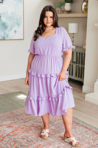 In My Carefree Era Tiered Ruffled Dress-Dresses-Ave Shops-Motis & Co Boutique, Women's Fashion Boutique in Carthage, Missouri