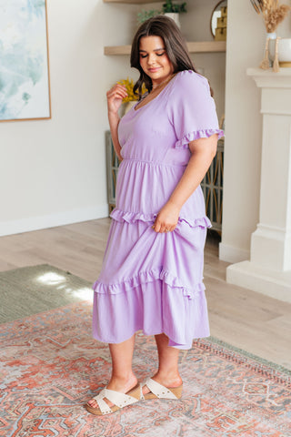 In My Carefree Era Tiered Ruffled Dress-Dresses-Ave Shops-Motis & Co Boutique, Women's Fashion Boutique in Carthage, Missouri