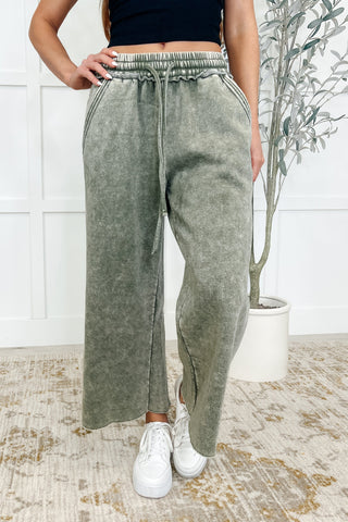 In or Out Wide Leg Cropped Pants Lt Olive-pants-Ave Shops-Motis & Co Boutique, Women's Fashion Boutique in Carthage, Missouri