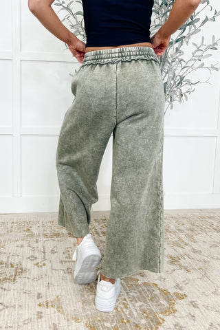 In or Out Wide Leg Cropped Pants Lt Olive-pants-Ave Shops-Motis & Co Boutique, Women's Fashion Boutique in Carthage, Missouri
