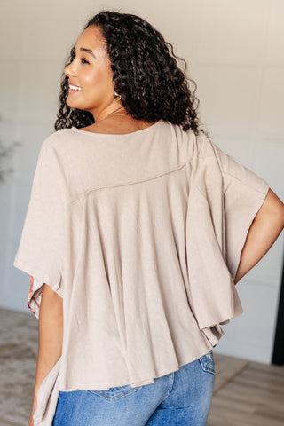 Isabel Embroidered Tunic in Mocha-Tops-Ave Shops-Motis & Co Boutique, Women's Fashion Boutique in Carthage, Missouri