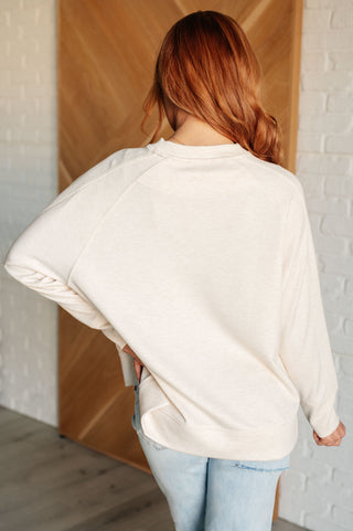 It's The Little Things Relaxed Scuba Pullover in Beige-Sweaters-Ave Shops-Motis & Co Boutique, Women's Fashion Boutique in Carthage, Missouri