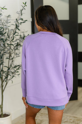 It's The Little Things Relaxed Scuba Pullover in Lavender-Sweaters-Ave Shops-Motis & Co Boutique, Women's Fashion Boutique in Carthage, Missouri