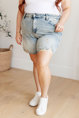 Cindy High Rise Mineral Wash Distressed Boyfriend Shorts-Denim-Ave Shops-Motis & Co Boutique, Women's Fashion Boutique in Carthage, Missouri