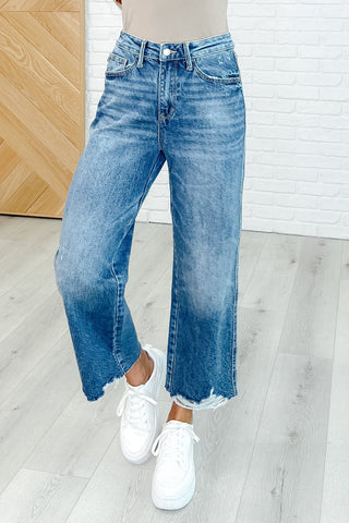 Megan High Rise Rigid Magic Wide Leg Crop Jeans-Jeans-Ave Shops-Motis & Co Boutique, Women's Fashion Boutique in Carthage, Missouri