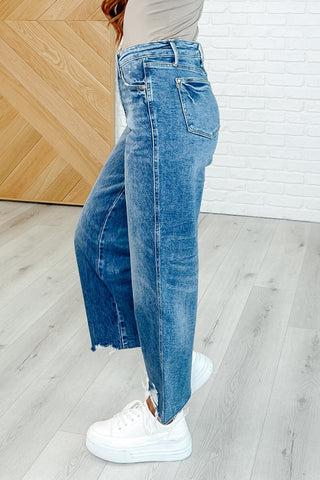 Megan High Rise Rigid Magic Wide Leg Crop Jeans-Jeans-Ave Shops-Motis & Co Boutique, Women's Fashion Boutique in Carthage, Missouri