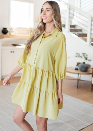 Just Like Honey Tiered Dress-Dresses-Ave Shops-Motis & Co Boutique, Women's Fashion Boutique in Carthage, Missouri