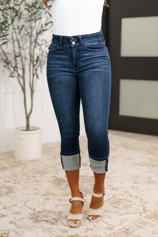 Karen High Rise Double Waist Band Capri Jeans-jeans-Ave Shops-Motis & Co Boutique, Women's Fashion Boutique in Carthage, Missouri