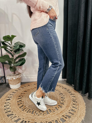 Kirk Crop Flare Denim Jeans-Jeans-Zenana-Motis & Co Boutique, Women's Fashion Boutique in Carthage, Missouri