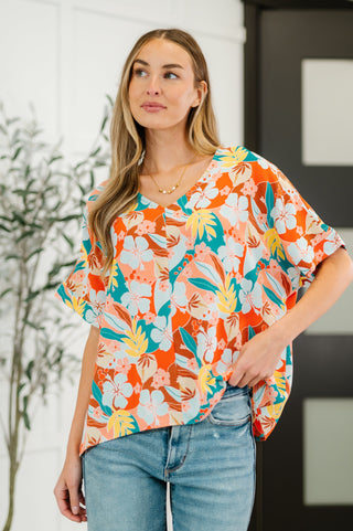 Lei Me Down V-Neck Top-Blouses-Ave Shops-Motis & Co Boutique, Women's Fashion Boutique in Carthage, Missouri