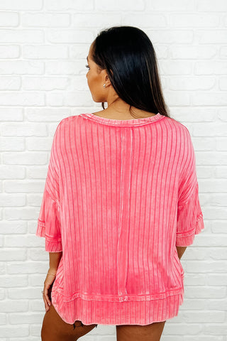 Loosely Speaking Oversized Basic Top in Fuchsia-Womens-Ave Shops-Motis & Co Boutique, Women's Fashion Boutique in Carthage, Missouri