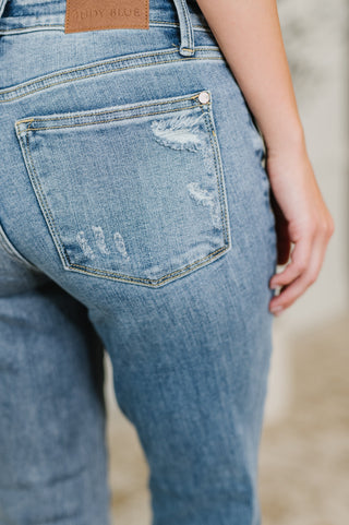 Lorena Mid Rise Vintage Wash Bootcut Jeans-jeans-Ave Shops-Motis & Co Boutique, Women's Fashion Boutique in Carthage, Missouri