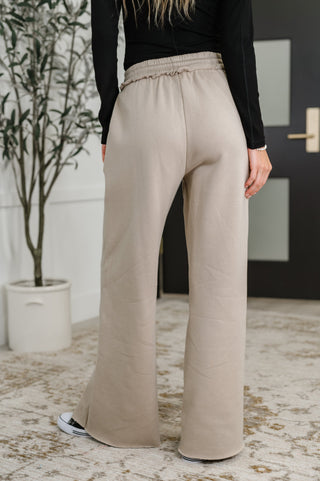 Lounge Line Wide Leg Sweats in Ash Mocha-Joggers-Ave Shops-Motis & Co Boutique, Women's Fashion Boutique in Carthage, Missouri