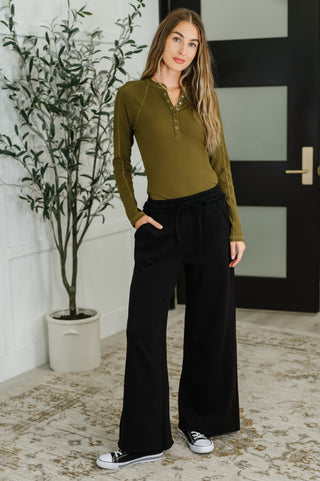 Lounge Line Wide Leg Sweats in Black-Joggers-Ave Shops-Motis & Co Boutique, Women's Fashion Boutique in Carthage, Missouri