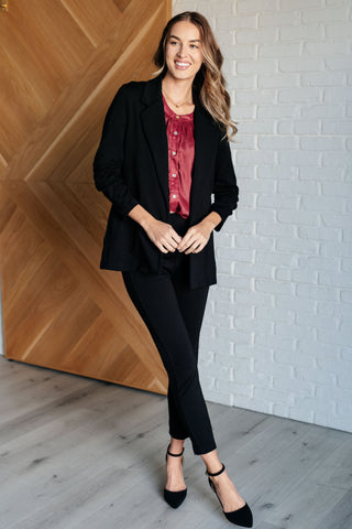 Magic 3/4 Blazer in Black-Layers-Ave Shops-Motis & Co Boutique, Women's Fashion Boutique in Carthage, Missouri