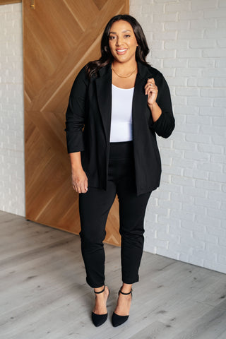 Magic 3/4 Blazer in Black-Layers-Ave Shops-Motis & Co Boutique, Women's Fashion Boutique in Carthage, Missouri