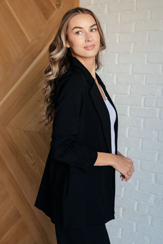 Magic 3/4 Blazer in Black-Layers-Ave Shops-Motis & Co Boutique, Women's Fashion Boutique in Carthage, Missouri
