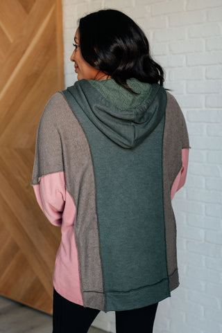 Message Me Back Color Block Hoodie-Hoodies-Ave Shops-Motis & Co Boutique, Women's Fashion Boutique in Carthage, Missouri