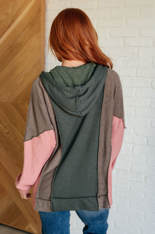 Message Me Back Color Block Hoodie-Hoodies-Ave Shops-Motis & Co Boutique, Women's Fashion Boutique in Carthage, Missouri