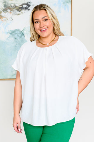 Mild Moments Pleat Detail Top-Tops-Ave Shops-Motis & Co Boutique, Women's Fashion Boutique in Carthage, Missouri