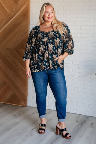 New Beginnings Square Neck Blouse-Blouses-Ave Shops-Motis & Co Boutique, Women's Fashion Boutique in Carthage, Missouri