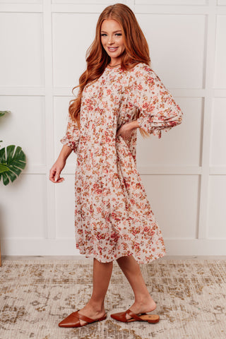 Next to You Balloon Sleeve Floral Dress-Dresses-Ave Shops-Motis & Co Boutique, Women's Fashion Boutique in Carthage, Missouri