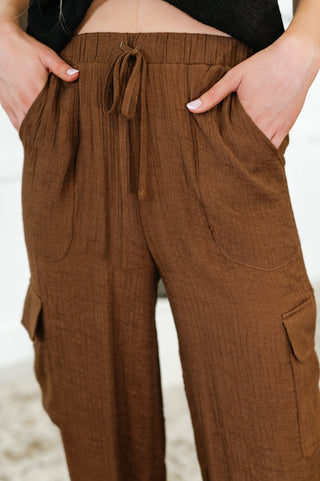 Off Duty Straight Leg Cargo Pants in Brown-Pants-Ave Shops-Motis & Co Boutique, Women's Fashion Boutique in Carthage, Missouri