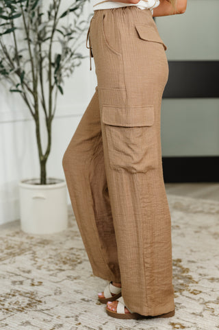 Off Duty Straight Leg Cargo Pants in Tan-Pants-Ave Shops-Motis & Co Boutique, Women's Fashion Boutique in Carthage, Missouri