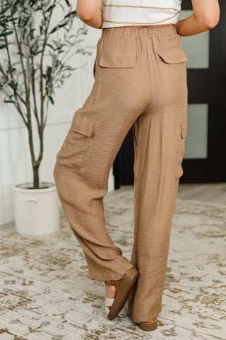Off Duty Straight Leg Cargo Pants in Tan-Pants-Ave Shops-Motis & Co Boutique, Women's Fashion Boutique in Carthage, Missouri