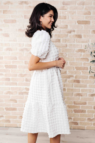 On Cloud Nine Bubble Midi Dress-Dresses-Ave Shops-Motis & Co Boutique, Women's Fashion Boutique in Carthage, Missouri