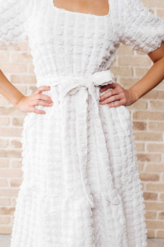 On Cloud Nine Bubble Midi Dress-Dresses-Ave Shops-Motis & Co Boutique, Women's Fashion Boutique in Carthage, Missouri