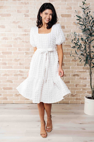 On Cloud Nine Bubble Midi Dress-Dresses-Ave Shops-Motis & Co Boutique, Women's Fashion Boutique in Carthage, Missouri