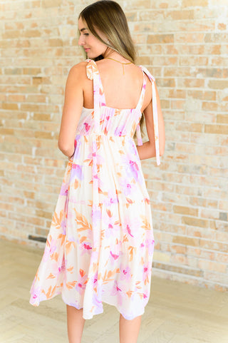 Pastel Petals Floral Midi Dress-Dresses-Ave Shops-Motis & Co Boutique, Women's Fashion Boutique in Carthage, Missouri