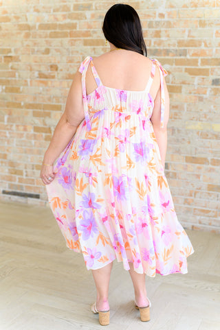 Pastel Petals Floral Midi Dress-Dresses-Ave Shops-Motis & Co Boutique, Women's Fashion Boutique in Carthage, Missouri