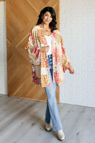 Patchwork of Feelings Mixed Floral Kimono-outerwear-Ave Shops-Motis & Co Boutique, Women's Fashion Boutique in Carthage, Missouri