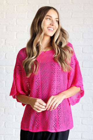 Rather Eventful Open Knit Top-Tops-Ave Shops-Motis & Co Boutique, Women's Fashion Boutique in Carthage, Missouri