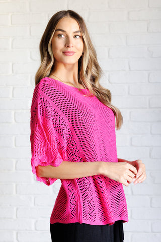 Rather Eventful Open Knit Top-Tops-Ave Shops-Motis & Co Boutique, Women's Fashion Boutique in Carthage, Missouri
