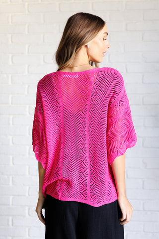 Rather Eventful Open Knit Top-Tops-Ave Shops-Motis & Co Boutique, Women's Fashion Boutique in Carthage, Missouri