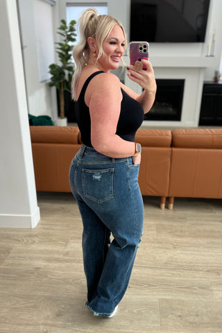 Rose High Rise 90's Straight Jeans in Dark Wash-Jeans-Ave-Motis & Co Boutique, Women's Fashion Boutique in Carthage, Missouri