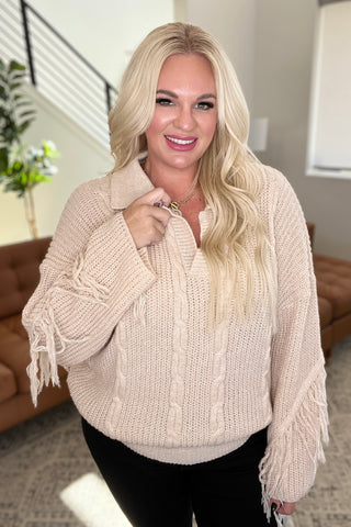 Sweet Surrender Fringe Sweater-Sweaters-Ave-Motis & Co Boutique, Women's Fashion Boutique in Carthage, Missouri