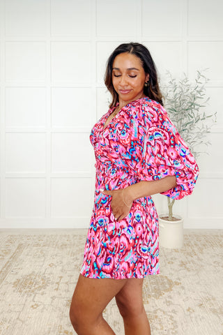 Seems Okay Abstract Print Romper-shorts-Ave Shops-Motis & Co Boutique, Women's Fashion Boutique in Carthage, Missouri