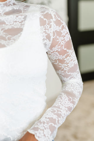 Sheer Intentions Lace Layering Top in Ivory-Layers-Ave Shops-Motis & Co Boutique, Women's Fashion Boutique in Carthage, Missouri